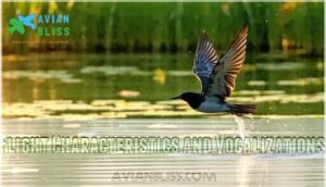 flight characteristics and vocalizations