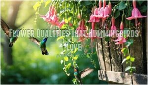 flower qualities that hummingbirds love