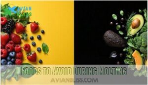 foods to avoid during molting