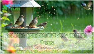 foraging instincts drive seed-throwing habits