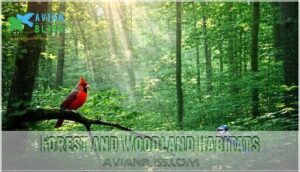 forest and woodland habitats