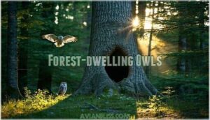 forest-dwelling owls