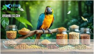 fortified pellets and supplements