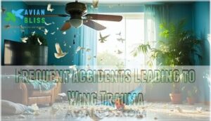 frequent accidents leading to wing trauma