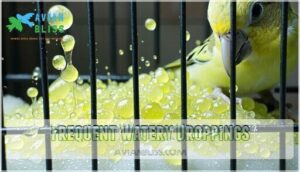 frequent watery droppings