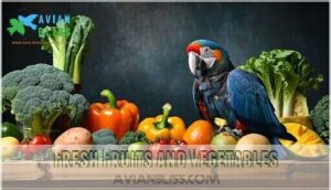 fresh fruits and vegetables