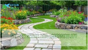 garden shape and accessibility
