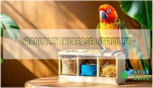 gradually increase difficulty