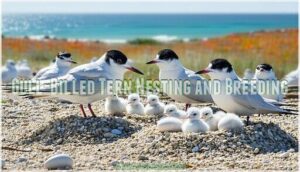 gull-billed tern nesting and breeding