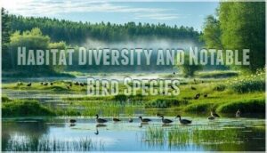 habitat diversity and notable bird species