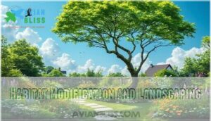 habitat modification and landscaping