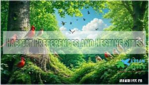 habitat preferences and nesting sites