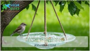 hanging bird bath