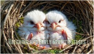 hatching and early growth stages