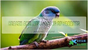 health and well-being of parrots
