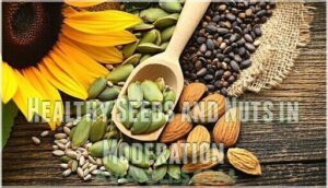 healthy seeds and nuts in moderation