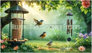 helping birds discover feeders