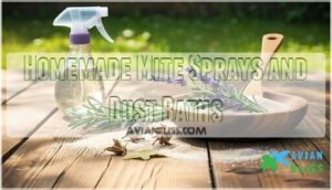 homemade mite sprays and dust baths