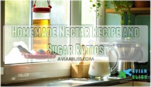homemade nectar recipe and sugar ratios