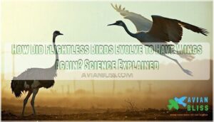 how did flightless birds evolve to have wings again