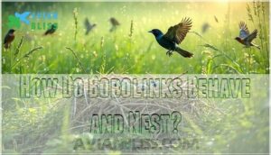 how do bobolinks behave and nest