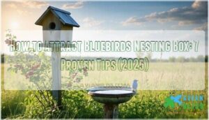 how to attract bluebirds nesting box