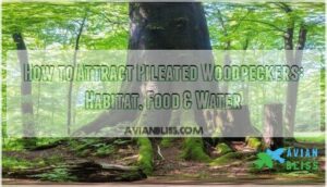 how to attract pileated woodpeckers