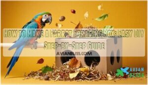 how to make a parrot foraging box