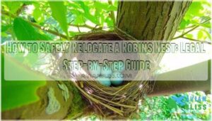 how to safely relocate a robins nest