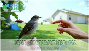 human behavior and bird fear