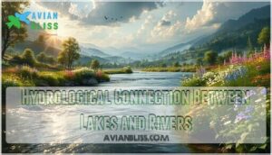 hydrological connection between lakes and rivers