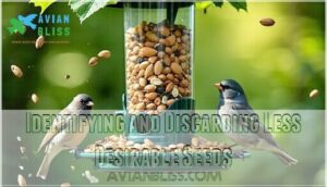 identifying and discarding less desirable seeds
