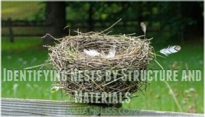 identifying nests by structure and materials