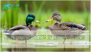 identifying traits of mottled ducks
