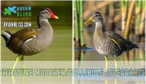 immature moorhen/gallinule appearance