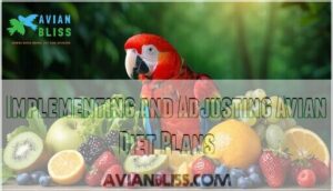 implementing and adjusting avian diet plans