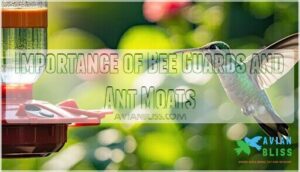 importance of bee guards and ant moats