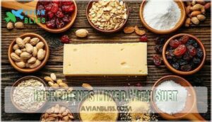 ingredients mixed with suet