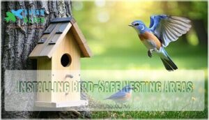 installing bird-safe nesting areas