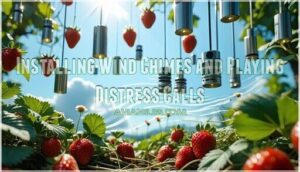 installing wind chimes and playing distress calls installing wind chimes and playing distress calls