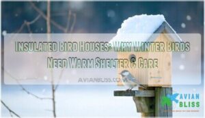 insulated bird houses winter birds