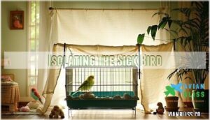 isolating the sick bird