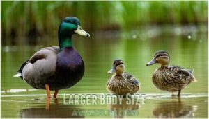 larger body size