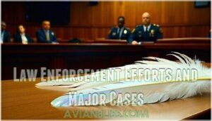 law enforcement efforts and major cases