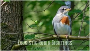 leucistic robin sightings