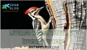 leverage wood structure for efficient foraging