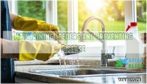 maintaining feeders and preventing disease