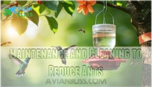 maintenance and cleaning to reduce ants