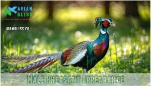 male pheasant appearance