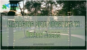 managing bird roosting in urban areas